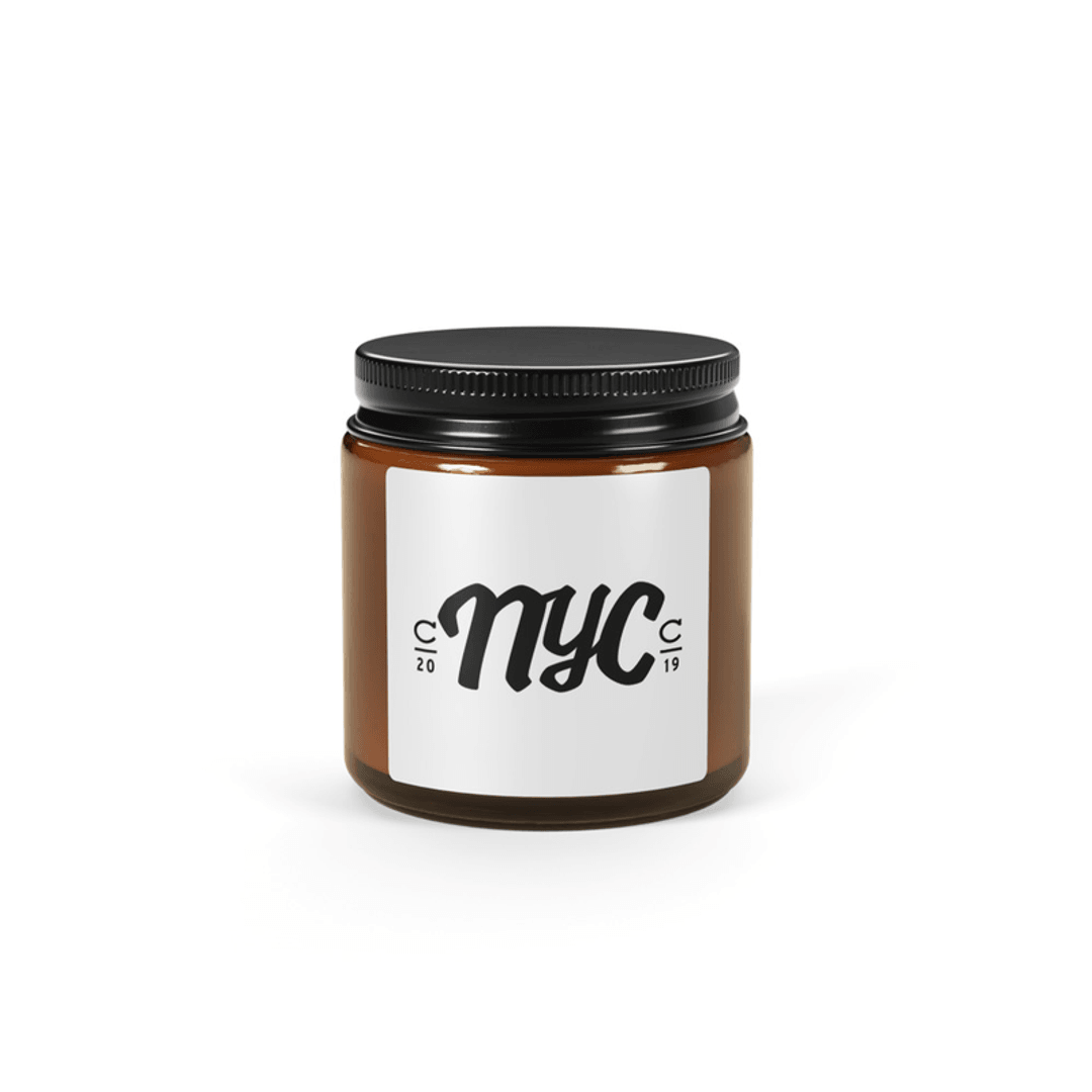 Amber jar soy candle