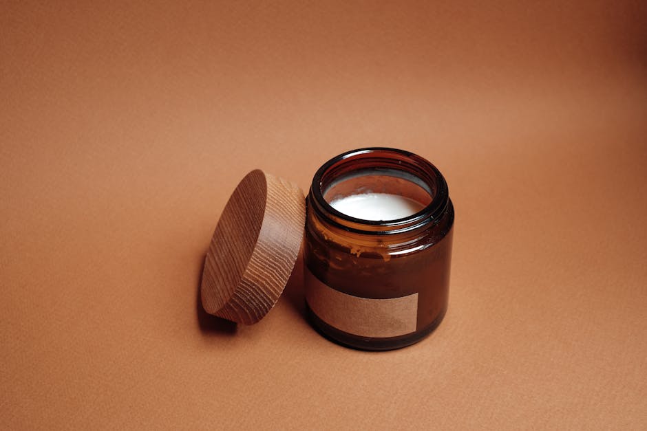 Stash Jar — Amber Glass